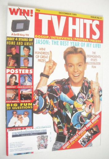 TV Hits magazine - December 1989 - Jason Donovan cover (Issue 4)