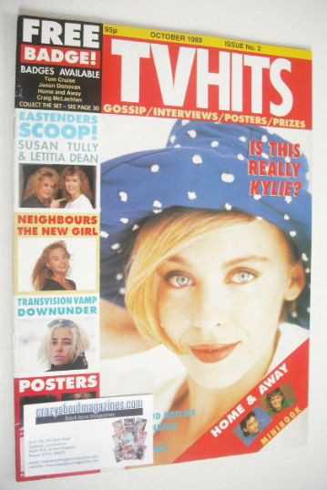 <!--1989-10-->TV Hits magazine - October 1989 - Kylie Minogue cover (Issue 