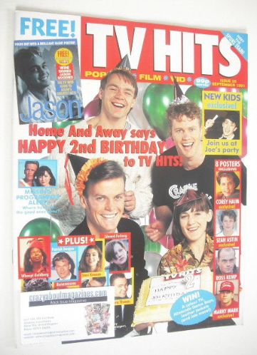 TV Hits magazine - September 1991 - Home And Away cover (Issue 25)