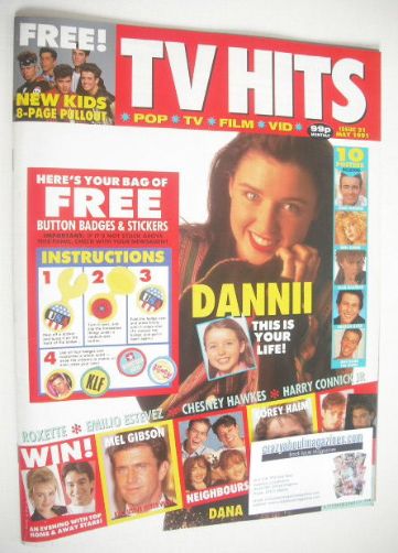 <!--1991-05-->TV Hits magazine - May 1991 - Dannii Minogue cover (Issue 21)