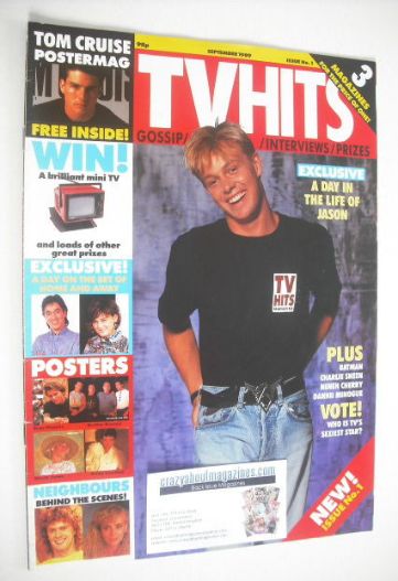 <!--1989-09-->TV Hits magazine - September 1989 - Jason Donovan cover (Issu