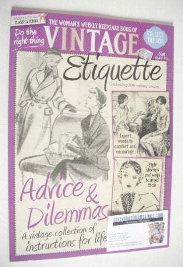 Woman's Weekly Classic Series magazine - Vintage Etiquette (Issue 2, 2015)
