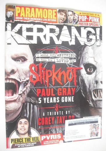 Kerrang magazine - Slipknot cover (16 May 2015 - Issue 1568)