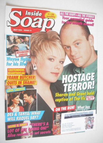 Inside Soap magazine - Ross Kemp and Letitia Dean cover (May 1994)