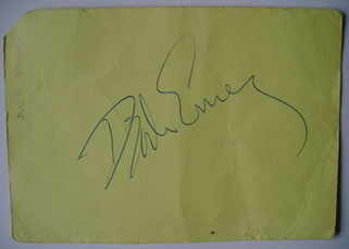 Dick Emery autograph (hand-signed card)