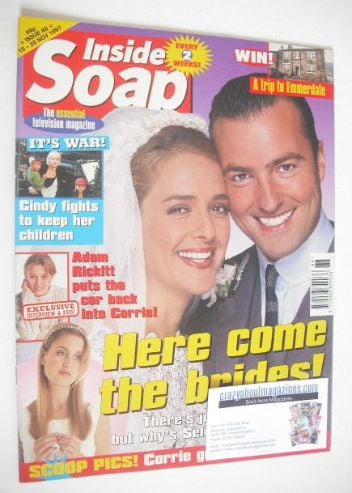 <!--1997-11-15-->Inside Soap magazine - Juliette Gruber and Nick Berry cove