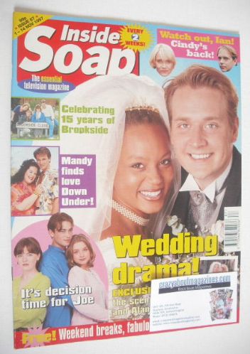 <!--1997-11-01-->Inside Soap magazine - Angela Griffin and Glenn Hugill cov