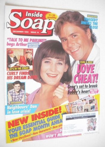 <!--1993-12-->Inside Soap magazine - Nicolle Dickson and Ross Newton cover 