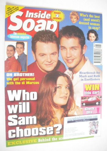 <!--1998-03-07-->Inside Soap magazine - Philip Middlemiss, Tina Hobley and 
