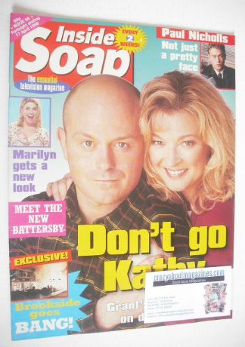 <!--1998-04-04-->Inside Soap magazine - Ross Kemp and Gillian Taylforth cov