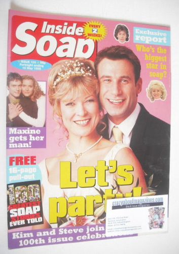 <!--1998-05-02-->Inside Soap magazine - Claire King and Paul Opacic cover (