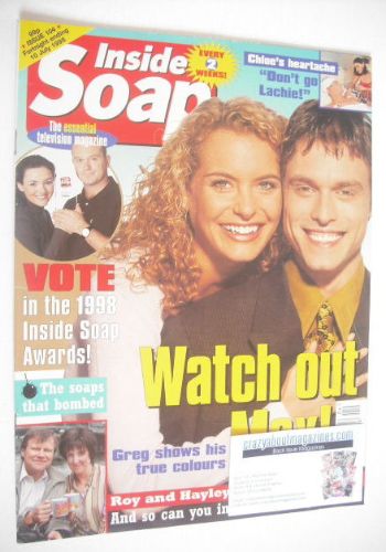 <!--1998-06-27-->Inside Soap magazine - Stephen Billington and Tracy Shaw c