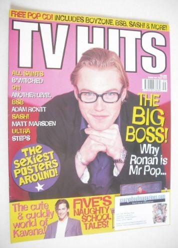 TV Hits magazine - September 1998 - Ronan Keating cover