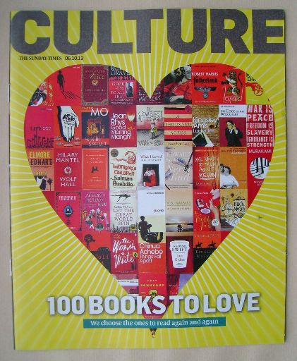 <!--2013-10-06-->Culture magazine - 100 Books To Love cover (6 October 2013
