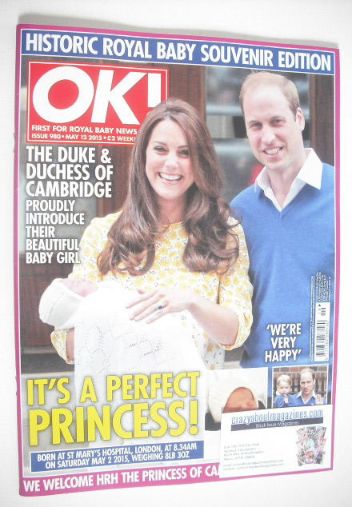 OK! magazine - Prince William, Kate and Princess Charlotte cover (12 May 2015 - Issue 980)