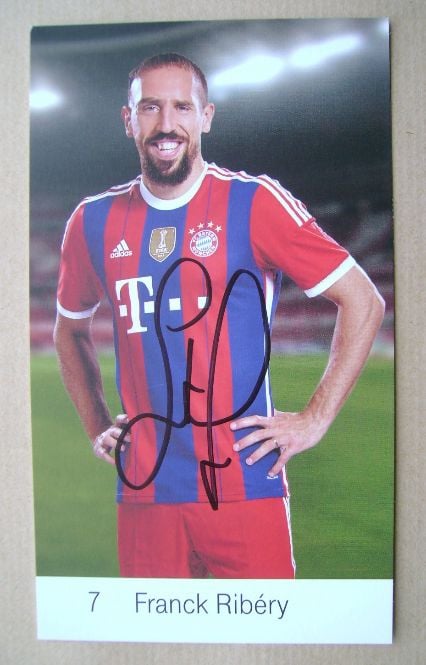 Franck Ribery Autogrammkarte Bayern München 2010-11 Original Signiert