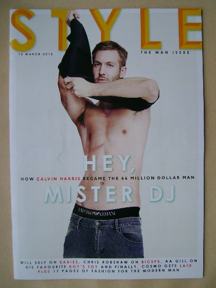 Style magazine - Calvin Harris cover (15 March 2015)