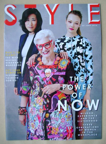 <!--2014-06-22-->Style magazine - The Power Of Now cover (22 June 2014)