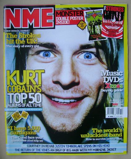 NME magazine - Kurt Cobain cover (13 December 2003)
