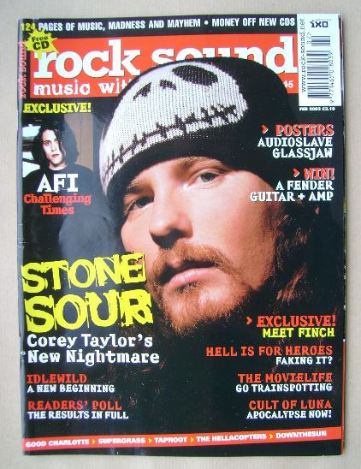 Rock Sound magazine - Corey Taylor cover (February 2003)