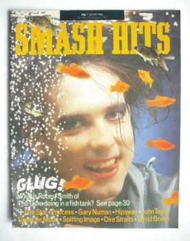Smash Hits magazine - Robert Smith cover (7-20 May 1986)