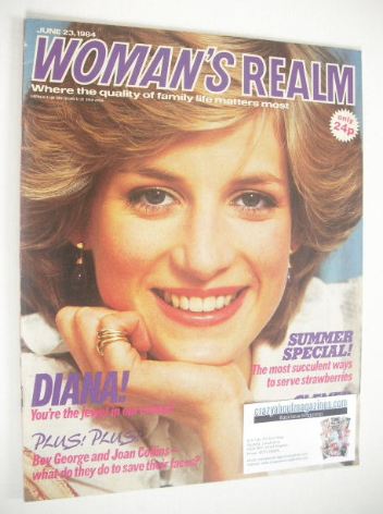 <!--1984-06-23-->Woman's Realm magazine (23 June 1984 - Princess Diana cove