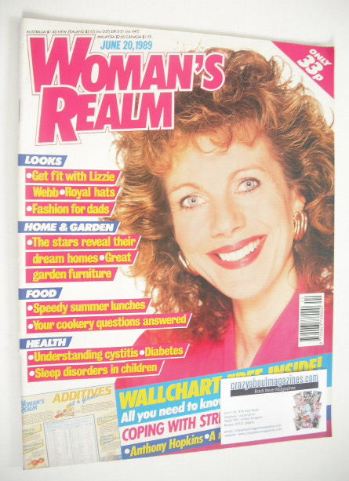 <!--1989-06-20-->Woman's Realm magazine (20 June 1989 - Lizzie Webb cover)