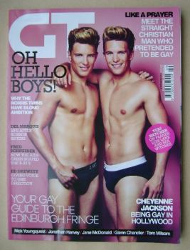 Gay Times magazine - The Norris Twins cover (September 2013)