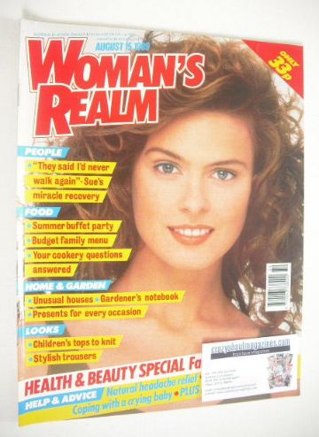 <!--1989-08-15-->Woman's Realm magazine (15 August 1989)