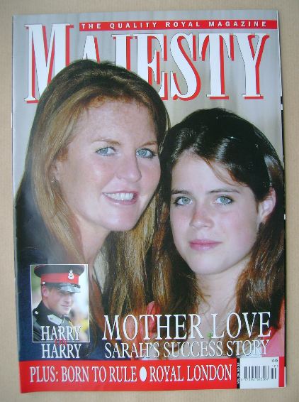 <!--2005-10-->Majesty magazine - Sarah Ferguson and Princess Eugenie cover 