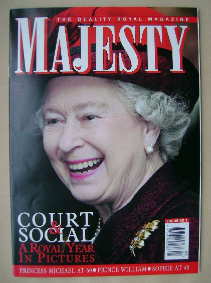 <!--2005-01-->Majesty magazine - The Queen cover (January 2005 - Volume 26 