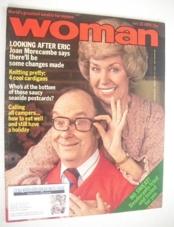 Woman magazine - Joan and Eric Morecambe cover (21 July 1979)