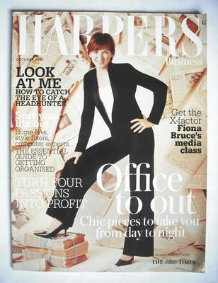 Harpers & Queen supplement - Office To Out cover (October 2005 - Fiona Bruce cover)