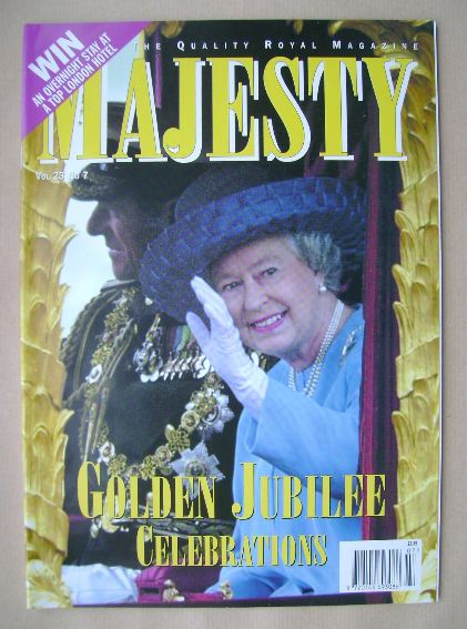 Majesty magazine - The Queen cover (July 2002 - Volume 23 No 7)