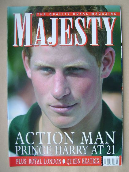 <!--2005-09-->Majesty magazine - Prince Harry cover (September 2005 - Volum