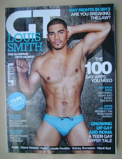 Gay Times magazine - Louis Smith cover (August 2013)