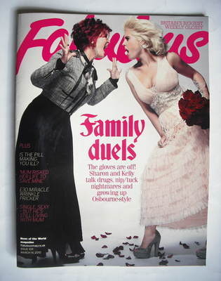Fabulous magazine - Sharon Osbourne and Kelly Osbourne cover (14 March 2010)
