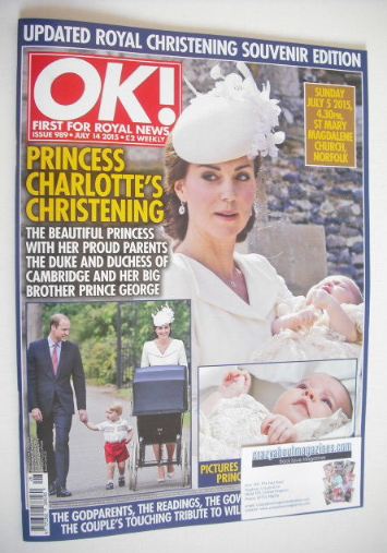 OK! magazine - Princess Charlotte christening cover (14 July 2015 - Issue 989)