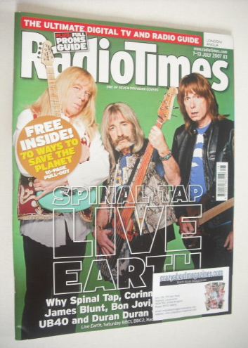 Radio Times magazine - Spinal Tap cover (7-13 July 2007)