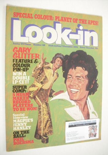 Look In magazine - Gary Glitter cover (7 December 1974 - Number 48)
