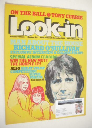 Look In magazine - Richard O'Sullivan cover (9 November 1974)
