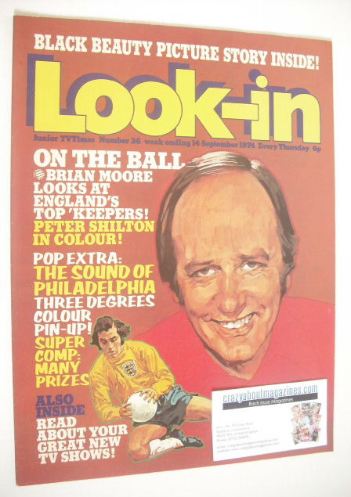 <!--1974-09-14-->Look In magazine - Brian Moore cover (14 September 1974 - 
