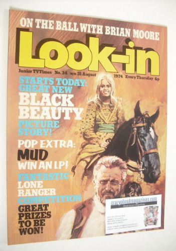 <!--1974-08-31-->Look In magazine - Black Beauty cover (31 August 1974 - Nu