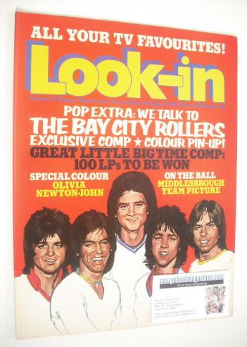 <!--1974-08-10-->Look In magazine - Bay City Rollers cover (10 August 1974 