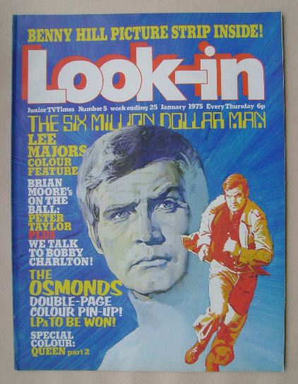 Look In magazine - Lee Majors cover (25 January 1975)