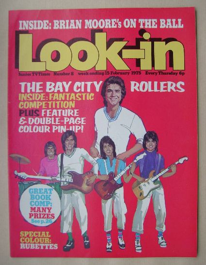 <!--1975-02-15-->Look In magazine - Bay City Rollers cover (15 February 197