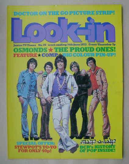 Look In magazine - The Osmonds cover (14 June 1975)