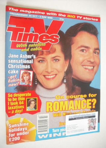 TV Times magazine - Kazia Pelka and Nick Berry cover (28 October-3 November 1995)
