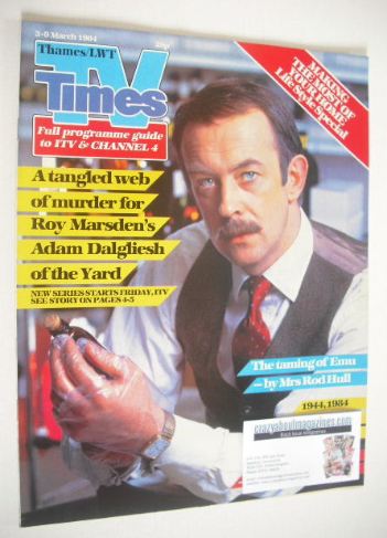 TV Times magazine - Roy Marsden cover (3-9 March 1984)