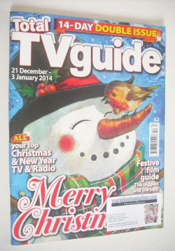 <!--2013-12-21-->Total TV Guide magazine - Christmas issue (21 December 201